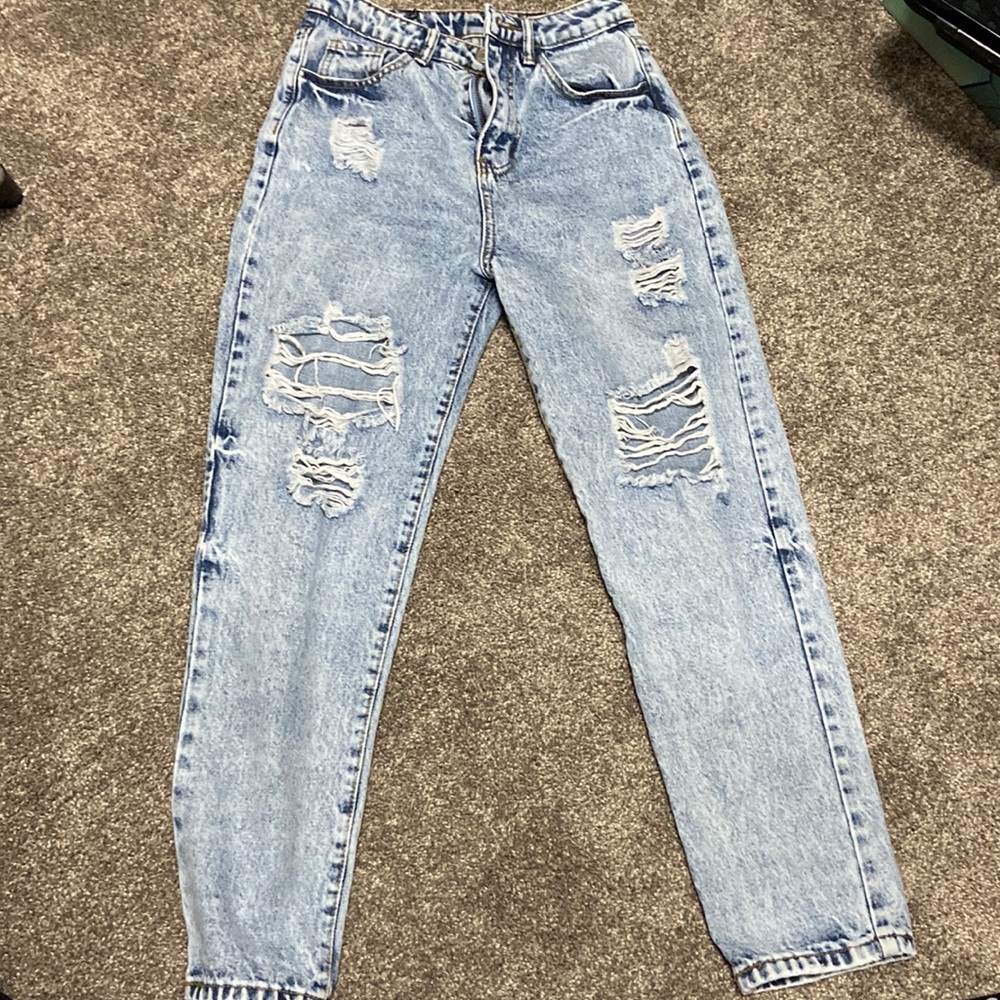 SHEIN size Small acid wash blue jean